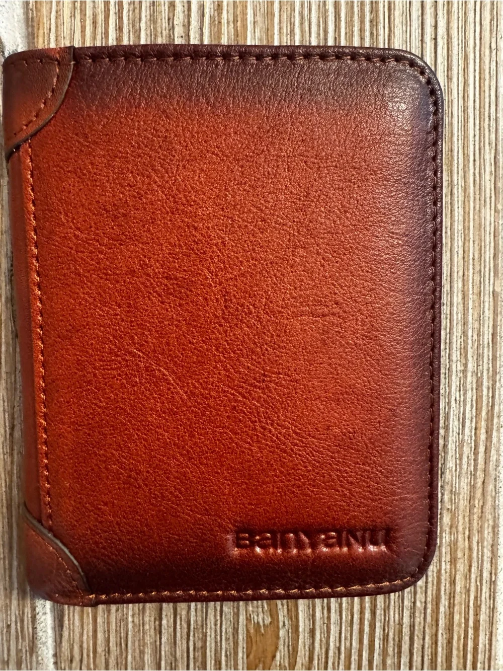 SENYIDUCAN BanYaNu RFID Trifold Wallet for Men - Mens Genuine Leather Wallet